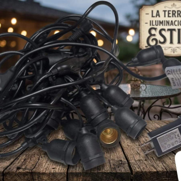 LUZ24	Luz Guirnaldas Accesorio Cable de 10M con 15 Espacios para Bujía