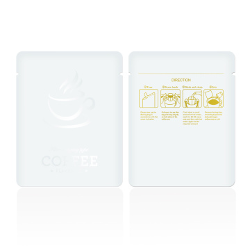 EMP17	Empaque Bolsa Café para sellar Drip Coffee (color Blanco) 100unidad/bolsa