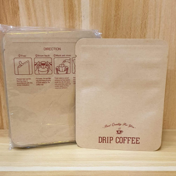 EMP18	Empaque Bolsa Café para sellar Drip Coffee (papel Kraft) 100unidad/bolsa