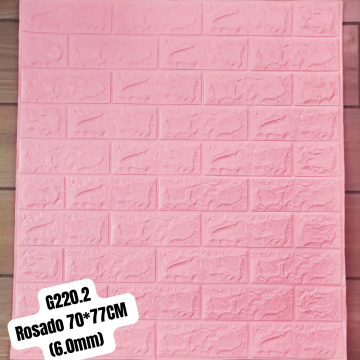 G220.2	Pegatina Ladrillo 70*77CM ZW-0260 (Rosado 6.0mm)