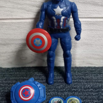 JU055	Juguete SET DE JUGUETES CAPITAN AMERICA (FIGURA+RELOJ+GUANTE)