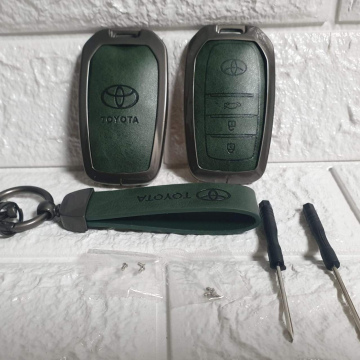VEH35d	Vehicular Cover Metal para Llave Toyota Modelo A (verde) Hilux