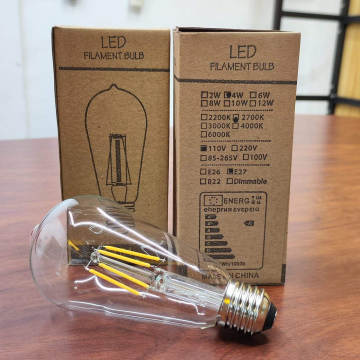 LUZ10	Luz Bujía 04W 3000K ST64 110V Dimmer Edison (Guirnaldas)