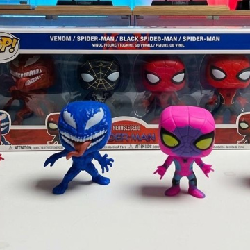 JU027	Juguete SET DE FIGURAS POP DE 4"-SPIDER MAN-4 UNIDADES (2 MEZCLAS)