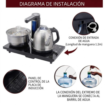 COC06	Hogar Cocina Calentador de Agua para Té y Sopa-Color Plata Inoxidable Natural