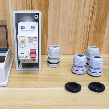 IND26	Energía Breaker Tipo Aire Protección de Fuga  50A TXDB1L 1P+N 110V 30MA (con Caja Impermeable)