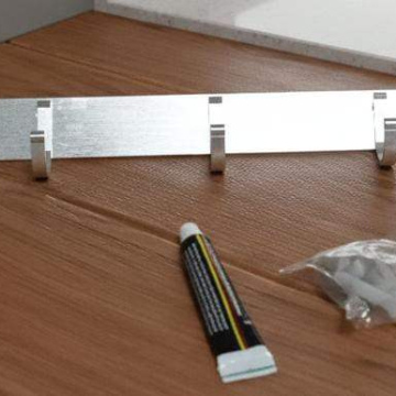 HOG17	Hogar Baño Gancha para Ropa 7 Pin 52*3*3.8cm (Plateado)