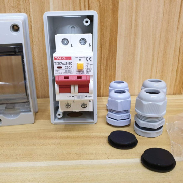 IND27 Energía Breaker Tipo Aire Protección de Fuga  50A TXB7sLE 2P 110V 30MA (con Caja Impermeable)
