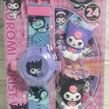 JU045	Juguete RELOJ PARA NIÑO PROYECCION 1.5-KUROMI