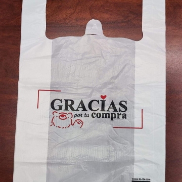 EMP20	Empaque Bolsa Gabacha Gracias 15mic*28(12)cm*45cm Blanco    
