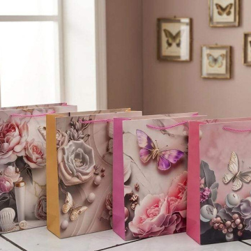 JU208	Empaque Bolsa Regalo de Cartón 26 X 32 X10CM (R935-M)