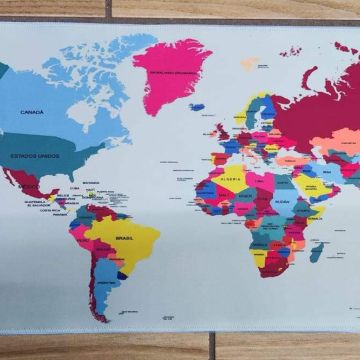 F121a	Electrónico Cargador Inalámbrico Mantel RGB Mapa Mundial 800*300*4mm