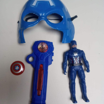 JU052	Juguete SET DE DE JUGUETES CAPITAN AMERICAN (FIGURA+MASCARA+ESPADA)