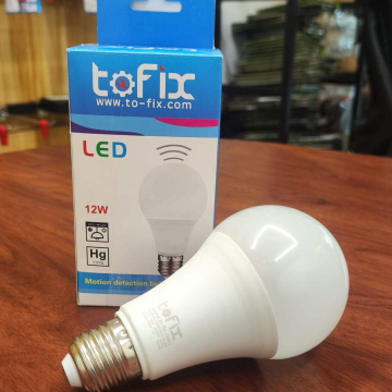 LUZ22	Luz Bujía 12W 6500K E27 110V (Sensor de Movimiento) SIN I