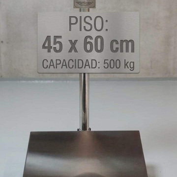 BAL17	Balanza Piso LP7516 500Kg/0.1Kg 45cm*60cm Inoxidable LOCOSC