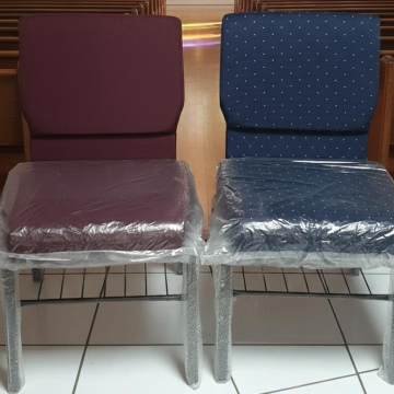 MU005	Mueble Silla Tela para Reunión con Espalda (colores mixtos) 