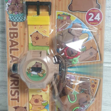 JU042	Juguete RELOJ PARA NIÑO DE PROYECCION 1.5V -CAPIBARA